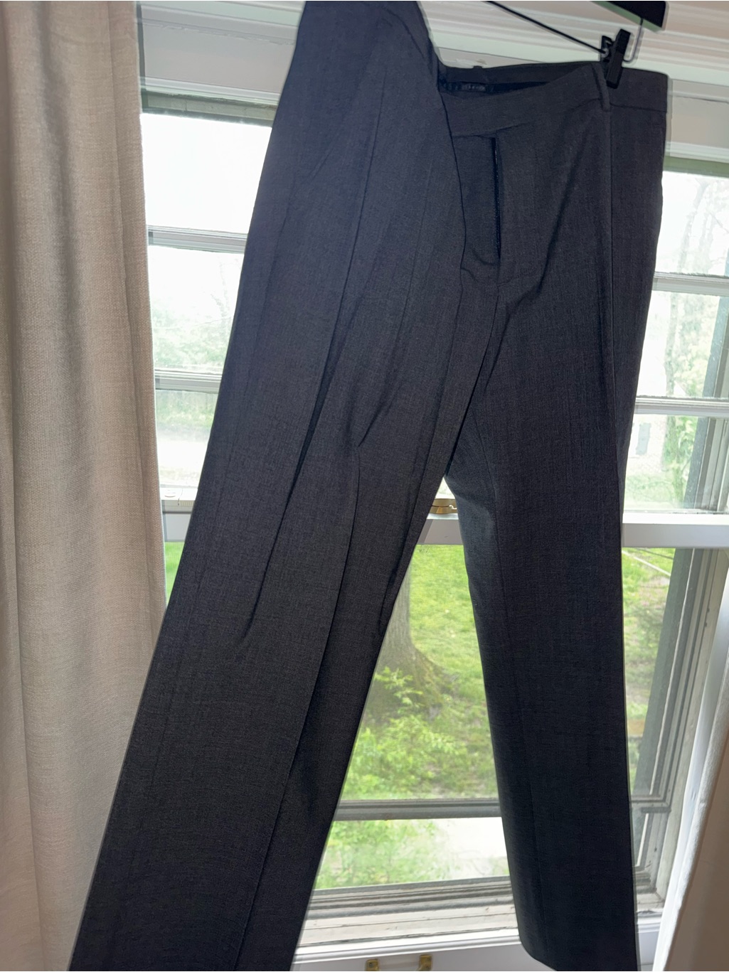 Theory Men's Dress Pants In Dark Gray